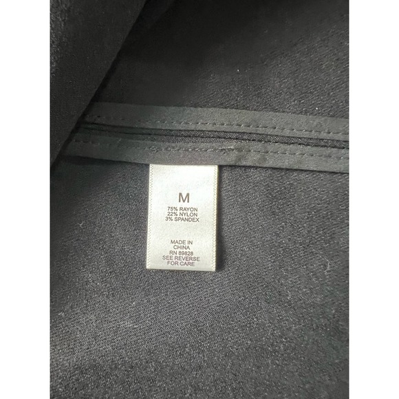 LOGO by Lori Goldstein AnyWEAR One Button Blazer BLACK SIZE M NWT - Picture 2 of 8